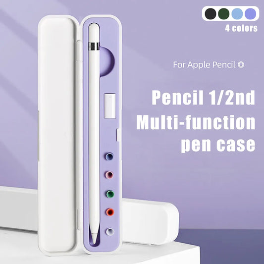 Portable Holder Box for Apple Pencil 1 & 2 | Nib Case iPencil Accessories | Stylus iPad Pencil Protection Case