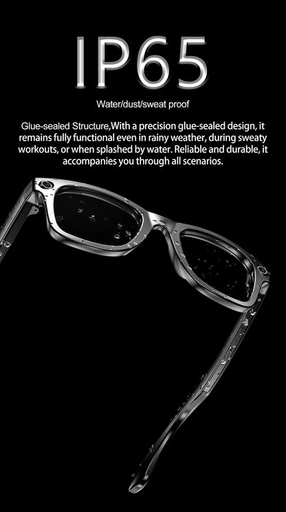 Xiaomi Smart Bluetooth Glasses — IP65 Waterproof, Video Recording, AI Photo Recognition, Translation, Call & Large Battery