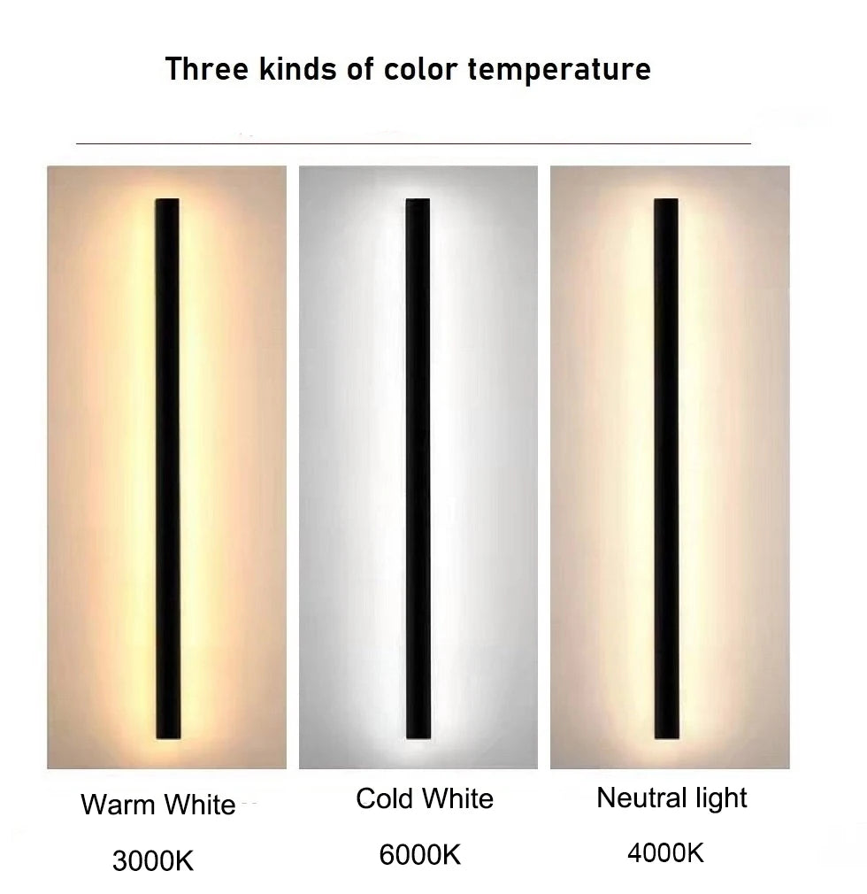 LED Outdoor Wall Light – Modern Waterproof IP65 Porch & Patio Lamp, Rainproof Exterior Wall Sconce for Garage & Garden