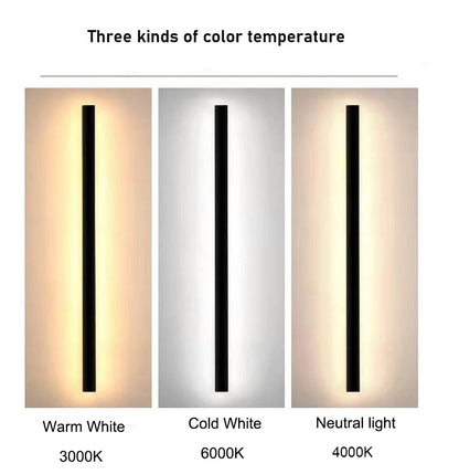 LED Outdoor Wall Light – Modern Waterproof IP65 Porch & Patio Lamp, Rainproof Exterior Wall Sconce for Garage & Garden