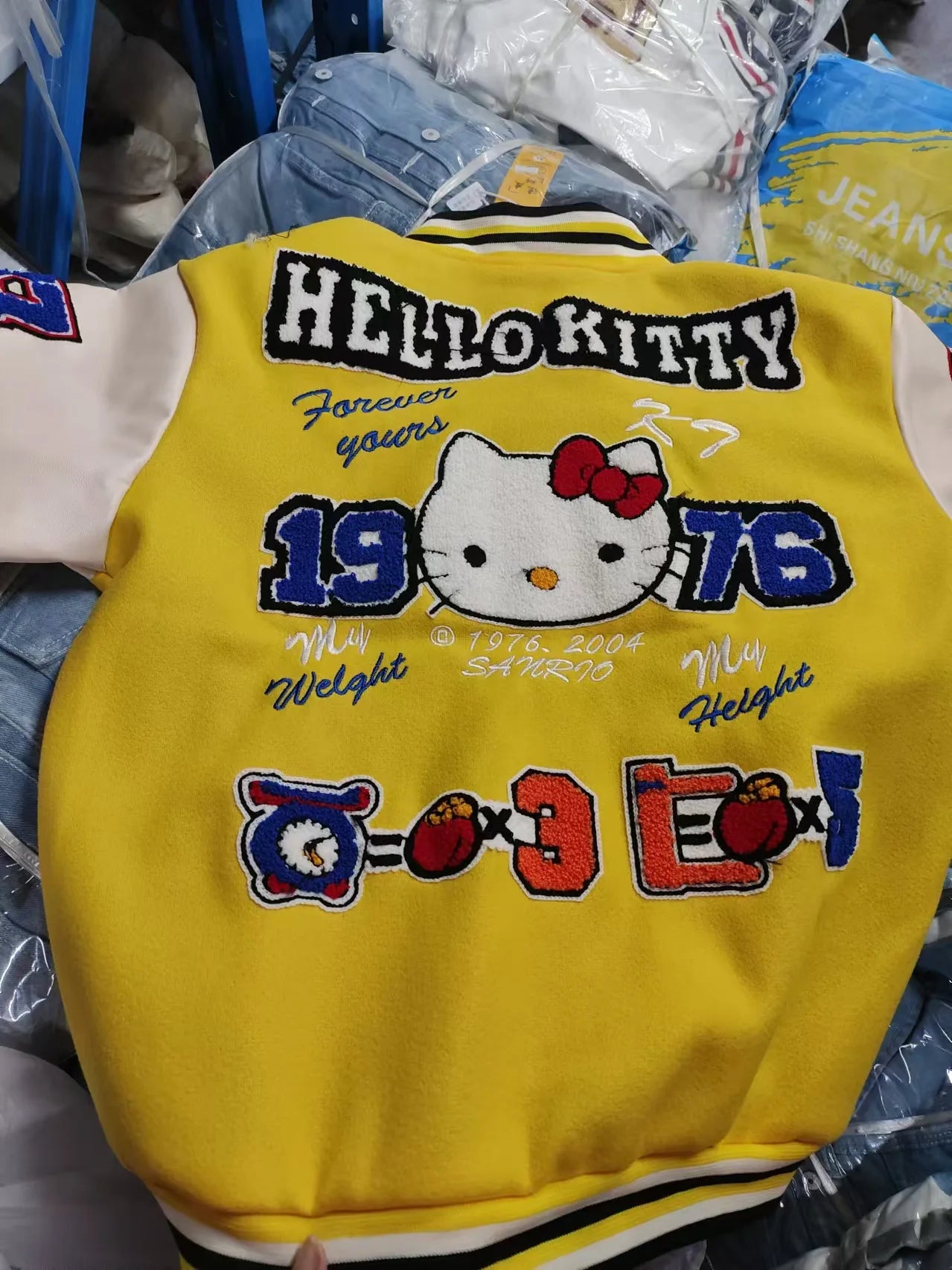 Hello Kitty Baseball Jacket Hoodie – Unisex Sport Coat, Warm Motorcycle Cardigan, Printed Top for Men & Women