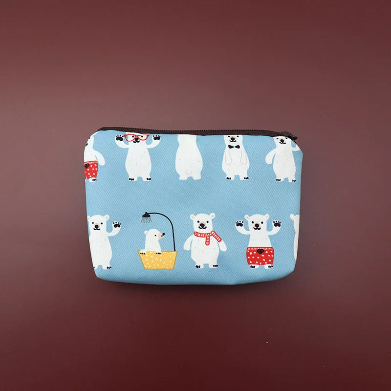 Snoopy Print Mini Coin Purse – Cute Wallet & Card Holder for Women, Girls & Kids, Small Cosmetic & ID Bag