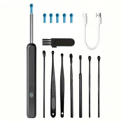 Wireless WiFi Ear Pick Otoscope Camera – Luminous Ear Wax Cleaner & Oral Inspection Health Care Kit