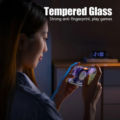 4PCS Full Cover Tempered Glass Screen Protector for iPhone 14 Pro Max, 14 Plus, 15 - Compatible with iPhone 13 Pro Max, 12, 11, 13 Mini