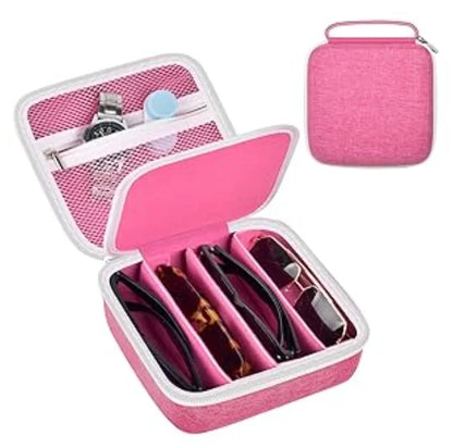 Travel Sunglasses Organizer Case for Quay Polarized Sunglasses – Men & Women Trendy Sunglass Storage Holder (Bag Only)