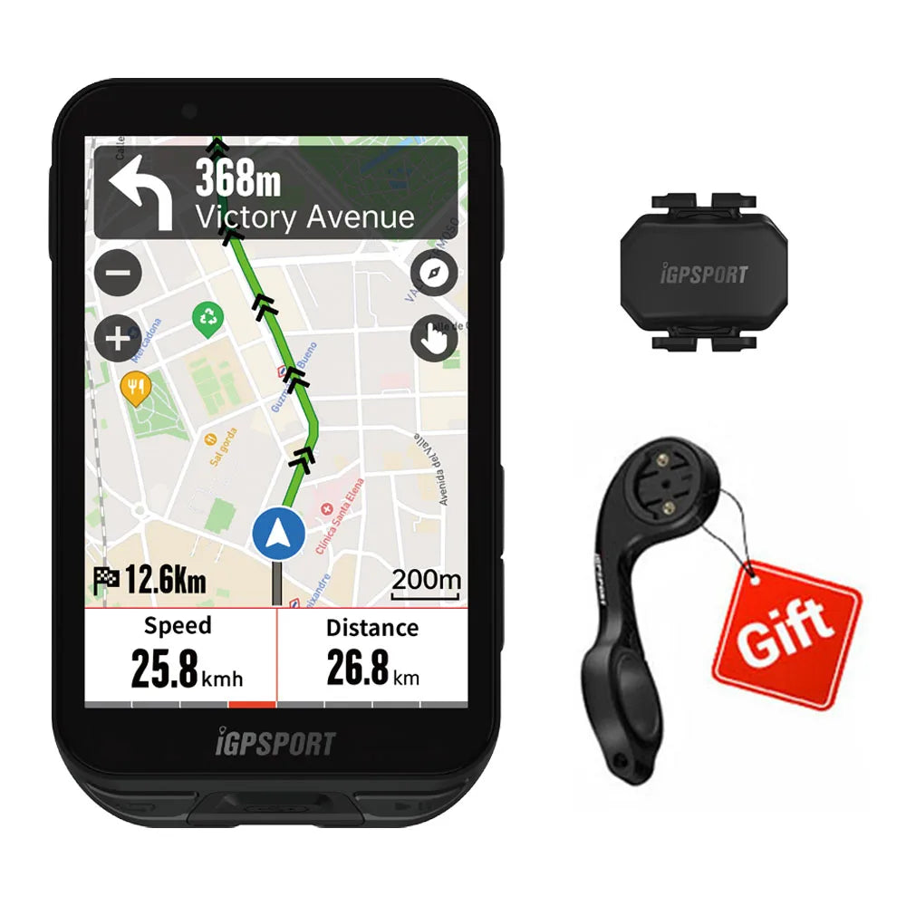 iGPSPORT iGS800 Touchscreen Bike Computer - Professional GPS, Map Navigation, WiFi, ANT+, 50H Battery Life
