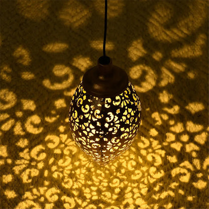 Outdoor Water Drop Solar Projection Light - Waterproof, Hollowed-Out Design for Garden, Patio, Stairs, Fence, and Balcony Lighting