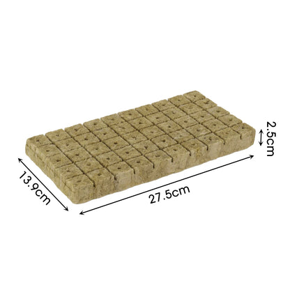 Stonewool Hydroponic Grow Cubes — 500/50x Seedling Blocks for Garden Germination & Water Cultivation