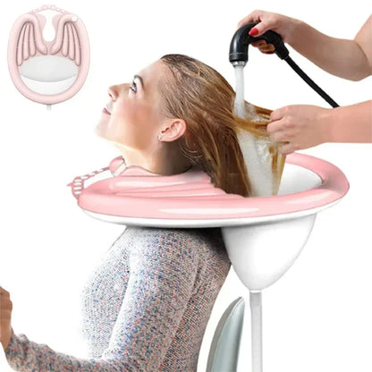 Inflatable Hair Washing Basin – Portable PVC Foldable Shampoo Basin for Pregnant Women, Elderly & Patients