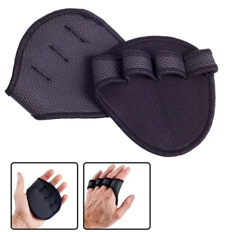 2PCS Neoprene Grip Pads – Weightlifting & Gym Workout Gloves for Powerlifting, Calisthenics, and Fitness Hand Protection
