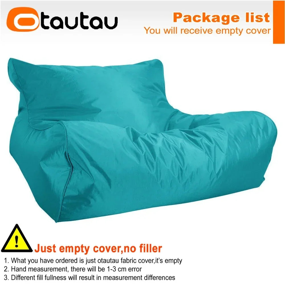 OTAUTAU Waterproof Floating Bean Bag Lounger Cover – Swimming Pool Sofa Bed Pouf, No Filler Chaise Lounge Recliner Puff SF019