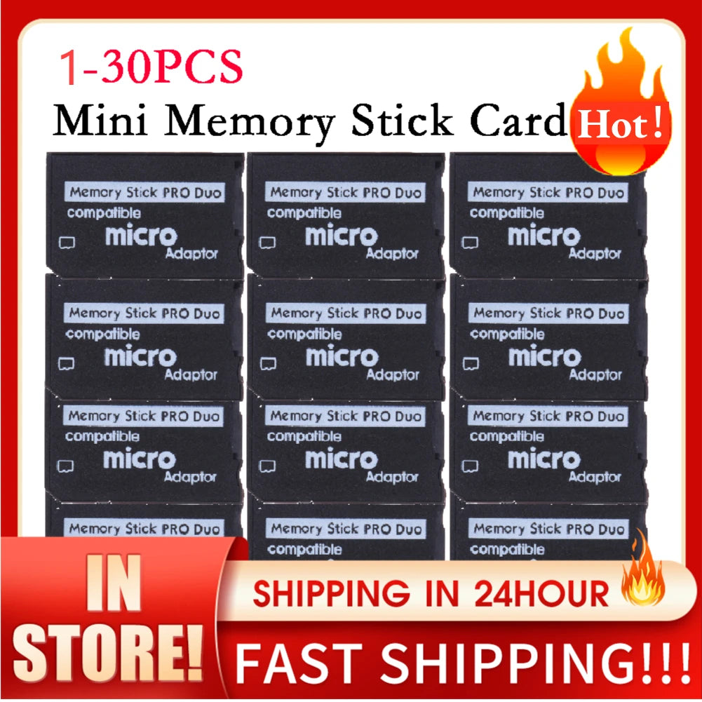 1-30PCS SD to Memory Stick Adapter for PSP – Support 1MB to 128GB SD Cards | Memory Stick Pro Converter