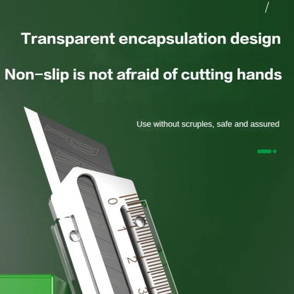 8 in 1 Multipurpose Utility Knife Box Cutter - Stainless Steel Retractable Heavy Duty Waterproof Snap-Off Cutter Knife