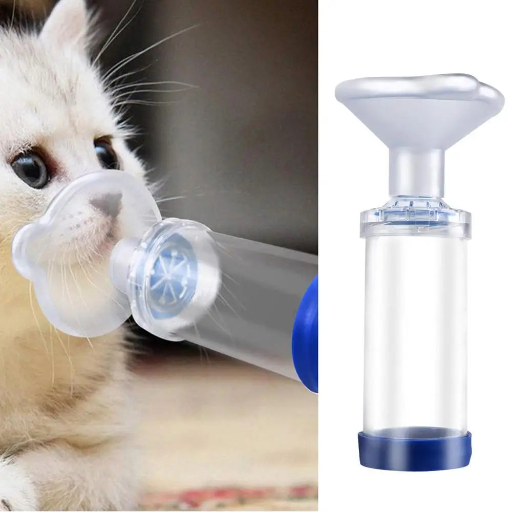 Pet Aerosol Chamber Inhaler — Portable Nebulizer with Silicone Mask, T ...