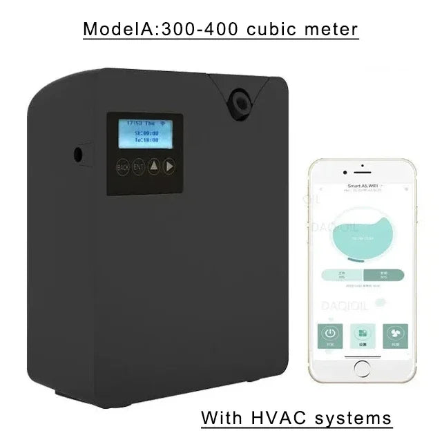 Waterless Fragrance Diffuser – 300ml WIFI-Controlled Air Freshener with Timer | Smell Distributor for Home & Hotel