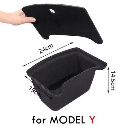 YZ Storage Box for Tesla Model 3 & Model Y – Center Armrest Hidden Box & Cup Holder Organizer, 2023-2022 Car Accessories