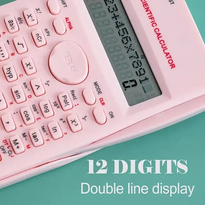 Engineering Scientific Calculator - 2 Line Function, Fraction & Statistic Calculator for School Use