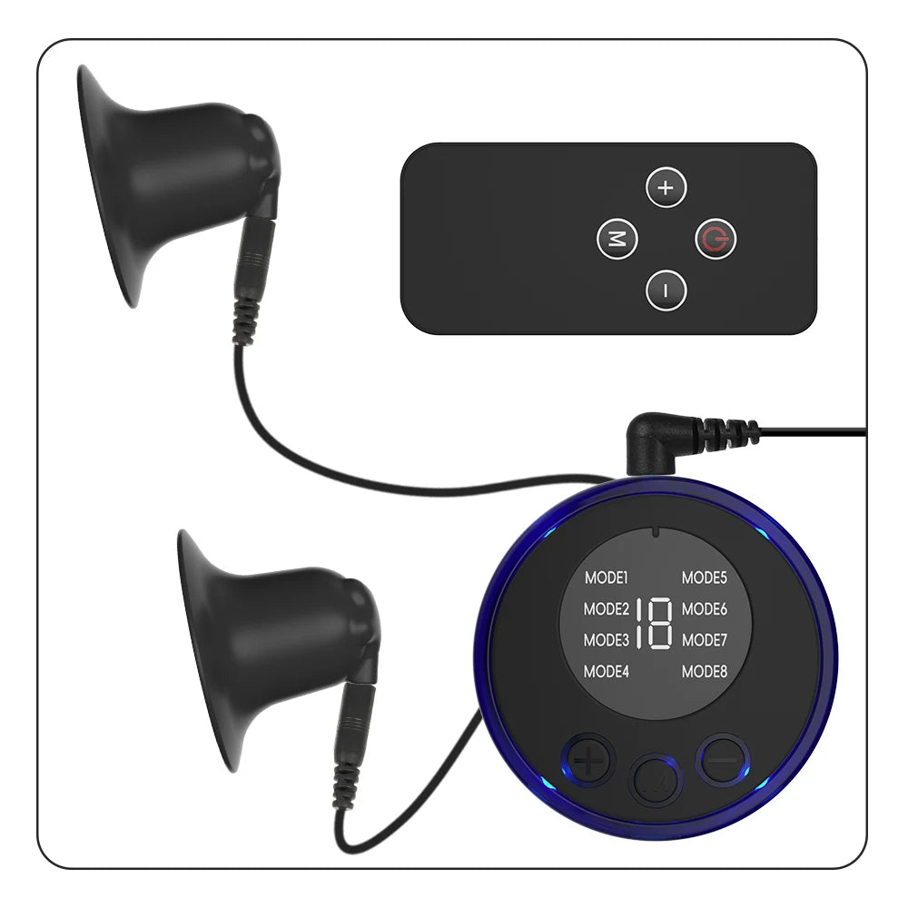 Electric Shock Nipple Clamps – Metal Breast & Clitoris Stimulator Clips for BDSM Bondage Massage (18+)