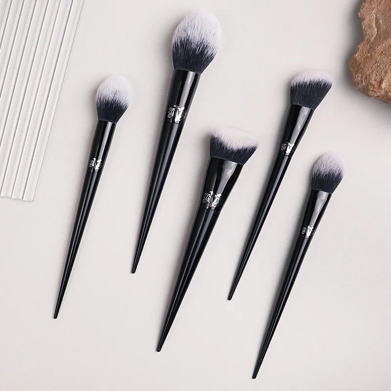 Kat Von D Makeup Brush Set – KVD Foundation, Blush, Highlight, Concealer, Powder & Eyeshadow Brushes Kit