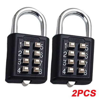 8-Digit Combination Padlock – Waterproof Zinc Alloy Travel Luggage & Outdoor Anti-Theft Smart Lock