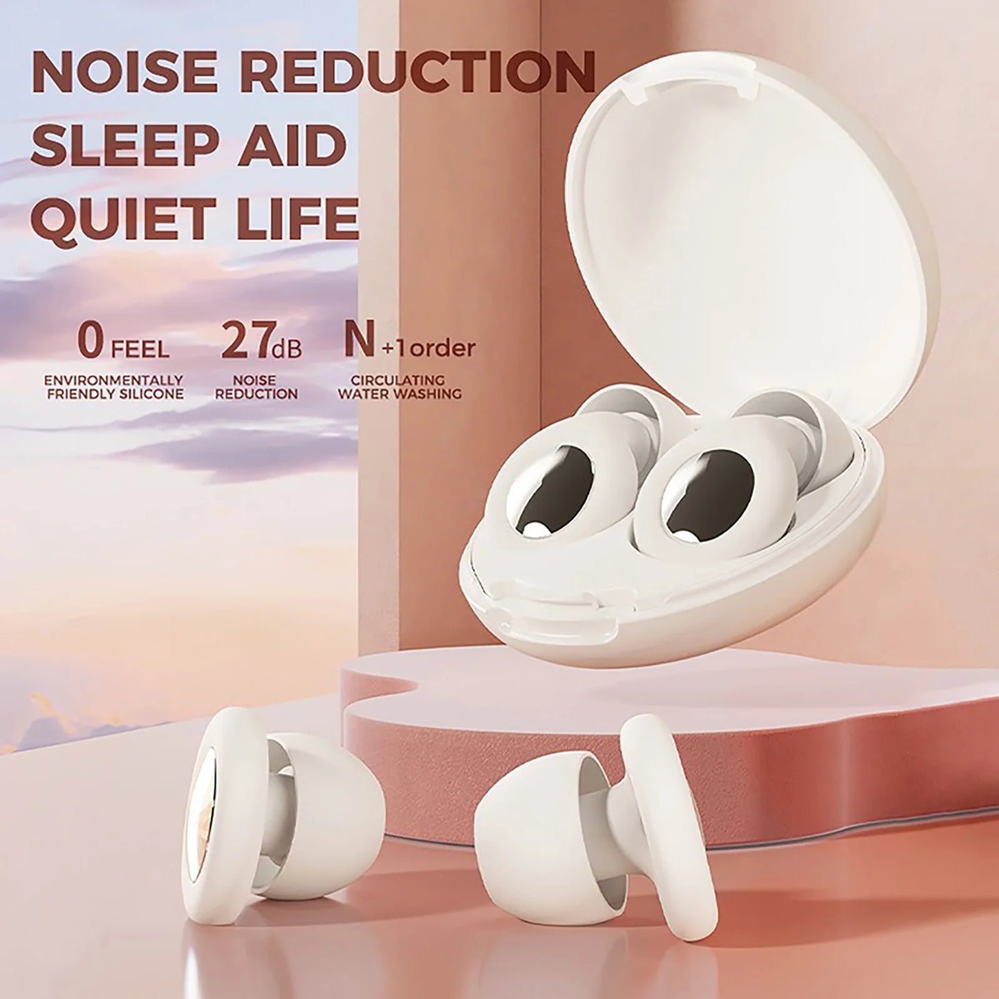 Super Soft Noise Reduction Ear Plugs – Reusable Quiet Sleep & Hearing Protection for Travel, Work, and Concerts