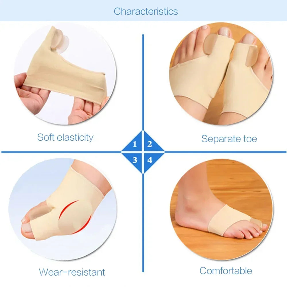 Toe Separator Bunion Corrector – Hallux Valgus Toe Pain Relief Foot Care Tool
