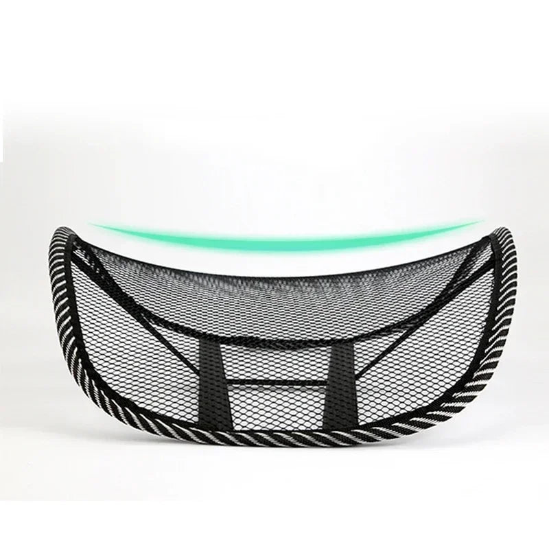 Mesh Lumbar Back Cushion – Anti-Fatigue Elastic Support Pad for Office Chair, Massage Cushion for Daily Use