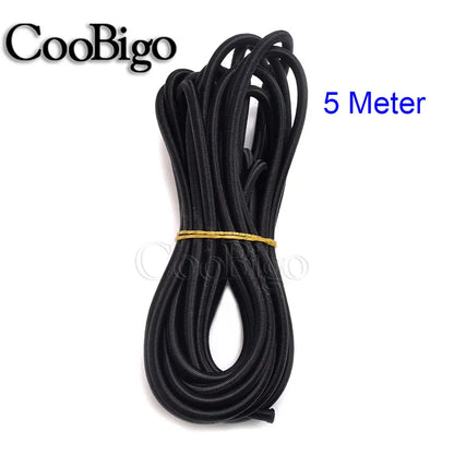 Heavy Duty Elastic Bungee Cord with Plastic Hooks - Shock Strap for Car, Luggage, Tents, Kayaks, Bikes and Boats