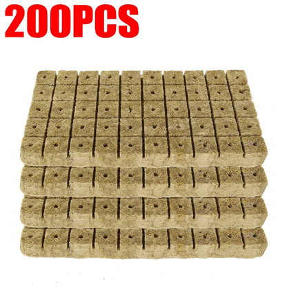 Seedling Grow Cubes — Stonewool Soilless Hydroponic Blocks for Vegetable & Plant Growing