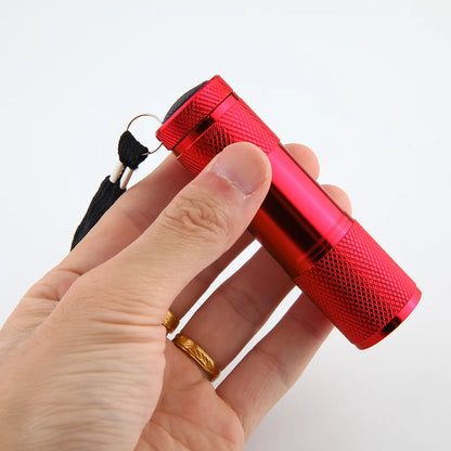 9/21LED UV Light 395nm Waterproof Flashlight – Portable Ultraviolet Torch for Nails, Black Light & Detection