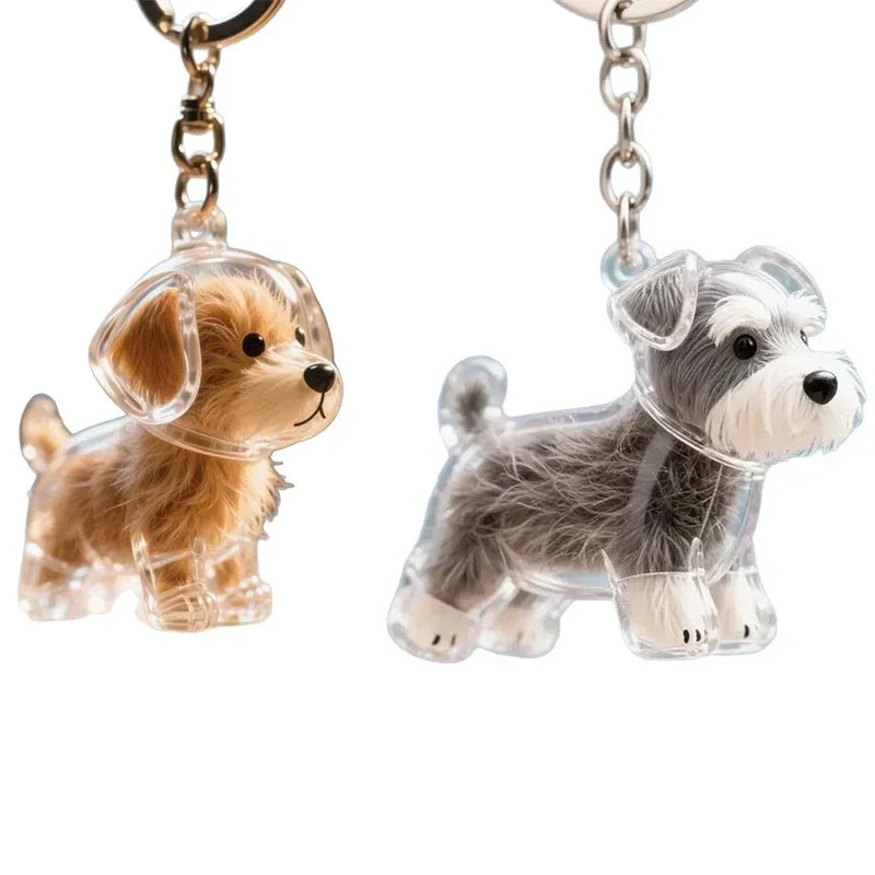 Dog Hair Storage Pendant Keychain – Cute Bag and Car Accessory, Jewelry Souvenir Gift for Dog Lovers
