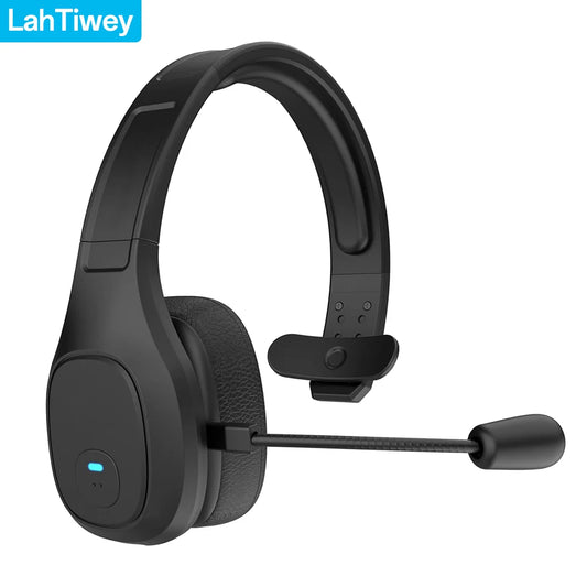 Premium Trucker Bluetooth Headset – Wireless Noise-Canceling Mono Headset with Mic, 30-Hour Talk Time