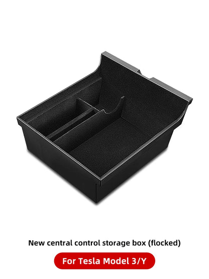 YZ Storage Box for Tesla Model 3 & Model Y – Center Armrest Hidden Box & Cup Holder Organizer, 2023-2022 Car Accessories