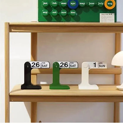 INS Design Desktop Flipping Calendar 2025-2024 – Creative Modern Office & Living Room Decor