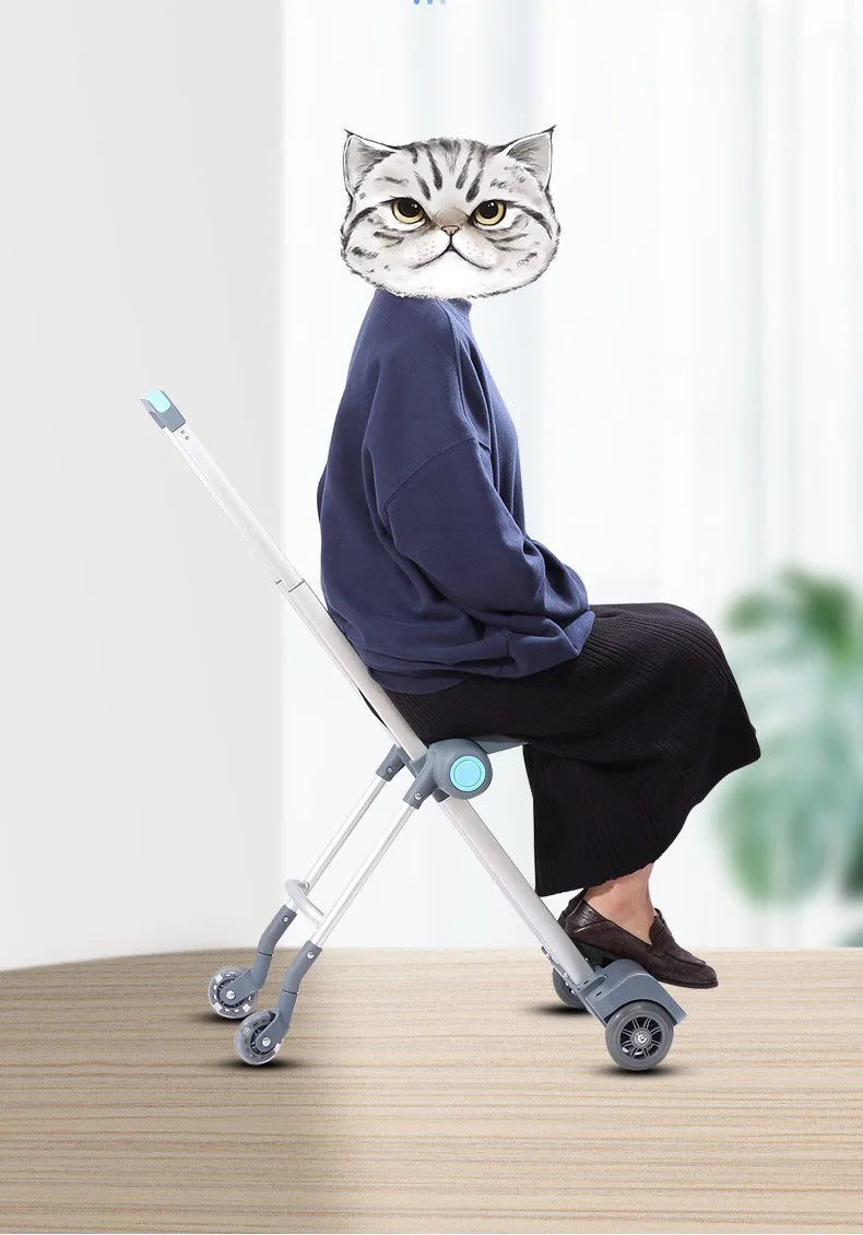 Kids Ride-On Stroller Travel Suitcase – Multifunction Waterproof & Wear-Resistant Luggage Trunk for Children