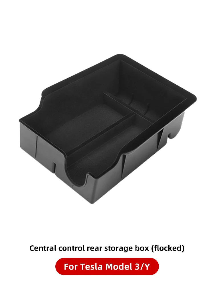 YZ Storage Box for Tesla Model 3 & Model Y – Center Armrest Hidden Box & Cup Holder Organizer, 2023-2022 Car Accessories