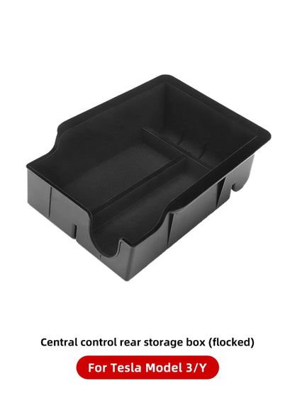 YZ Storage Box for Tesla Model 3 & Model Y – Center Armrest Hidden Box & Cup Holder Organizer, 2023-2022 Car Accessories
