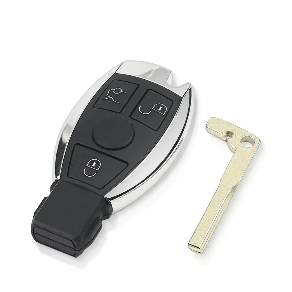 KEYYOU Smart Car Key – Remote Fob for Mercedes Benz A/B/S/E Class, BGA & NEC Chip, 315/433.92MHz, 2/3 Buttons