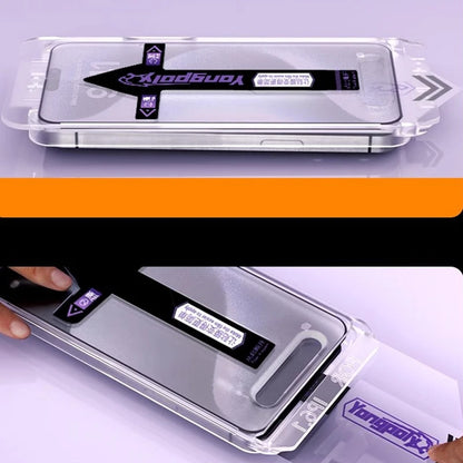 Premium Tempered Glass Screen Protector for iPhone 16 & 15 Pro Max – Easy Install, Dust-Free for iPhone 16 Plus