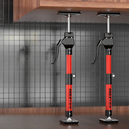 Adjustable Telescopic Support Rod – Steel Hand Jack Bracket for Hanging & Lifting Bathroom Cabinet Installation