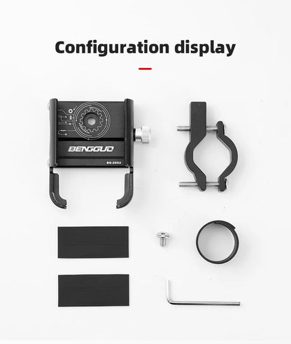 iBudim 360° Bike Phone Holder — Adjustable Handlebar Stand for 4.7–7.0" Smartphones & Motorcycles