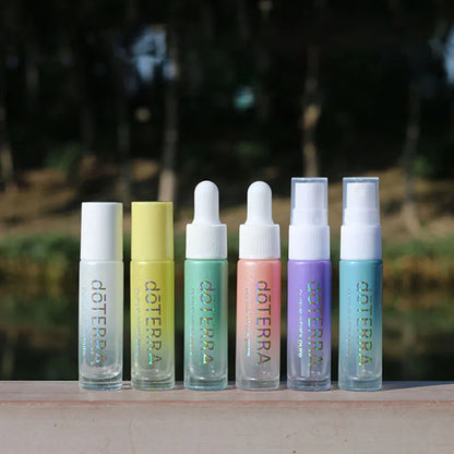 6pcs 10ml Glass Roller Bottles – Leakproof Empty Essential Oil Bottles with Stainless Steel Balls