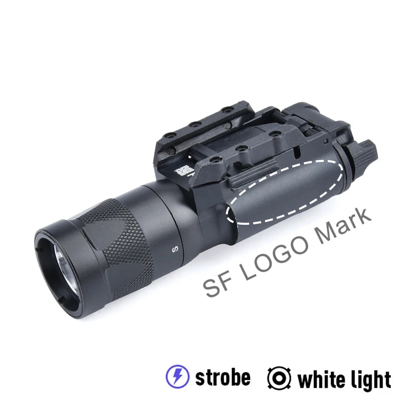 Tactical Surefire X300/X300U/X300V/XH35 LED Pistol Light – Metal Strobe, 20mm Rail Mount, Airsoft & Hunting Flashlight