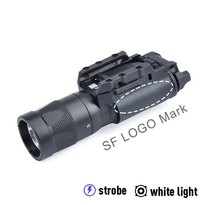 Tactical Surefire X300/X300U/X300V/XH35 LED Pistol Light – Metal Strobe, 20mm Rail Mount, Airsoft & Hunting Flashlight