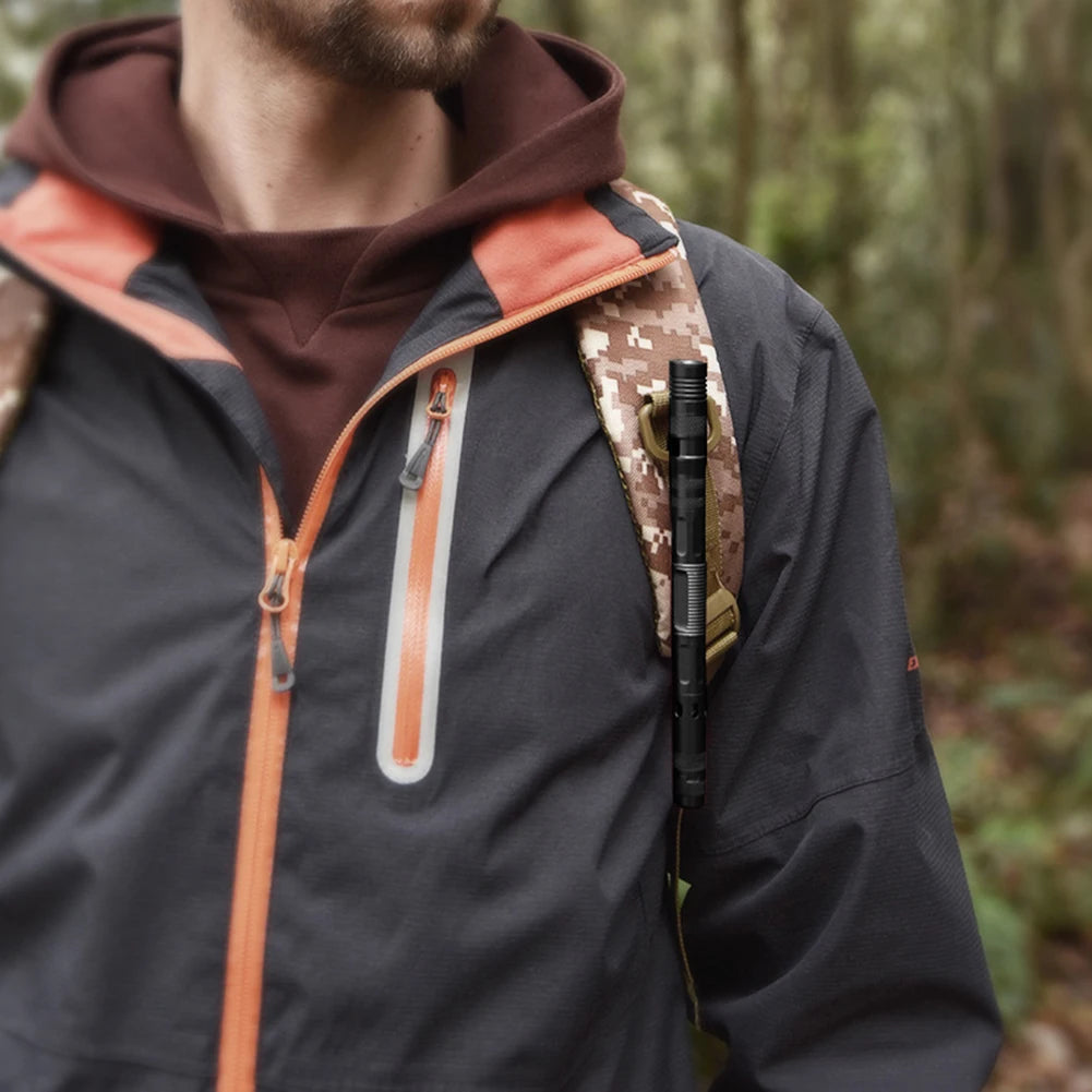 Multifunctional Tactical Ballpoint Pen — 100LM Flashlight, Self-Defense Tool, Window Breaker & EDC Outdoor Survival Pen