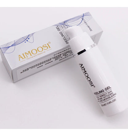 Aimoosi Exfoliating Gel – Clean Skin Cuticle Prep for Semi-Permanent Microblading, Eyebrow & Lip Tattoo Coloring