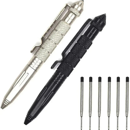 ZK20 Tactical Self-Defense Pen – Aluminum Anti-Slip Steel Glass Crusher, 1/4/8pcs Kit