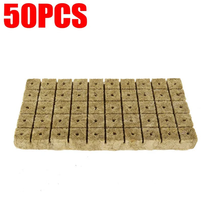 Seedling Grow Cubes — Stonewool Soilless Hydroponic Blocks for Vegetable & Plant Growing