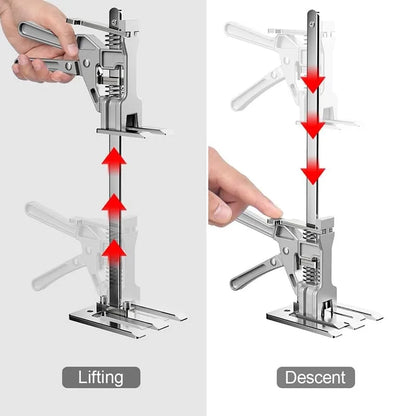 2-Pack Labor Saving Arm Jacks – 15.2" Aluminum Hand Lifting Tools with Bag for Furniture, Window & Door Installation