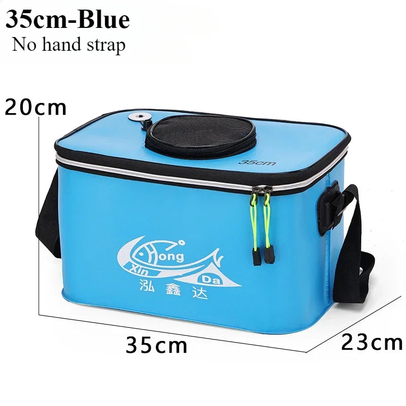 Folding EVA Live Fish Bucket – Thickened Portable Water Tank for Outdoor Fishing and Accessories